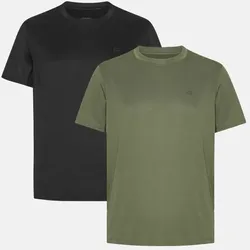 SUSTAIN SPORT T-SHIRT - 2-Pack - Schwarz | Olivgrün - 3XL