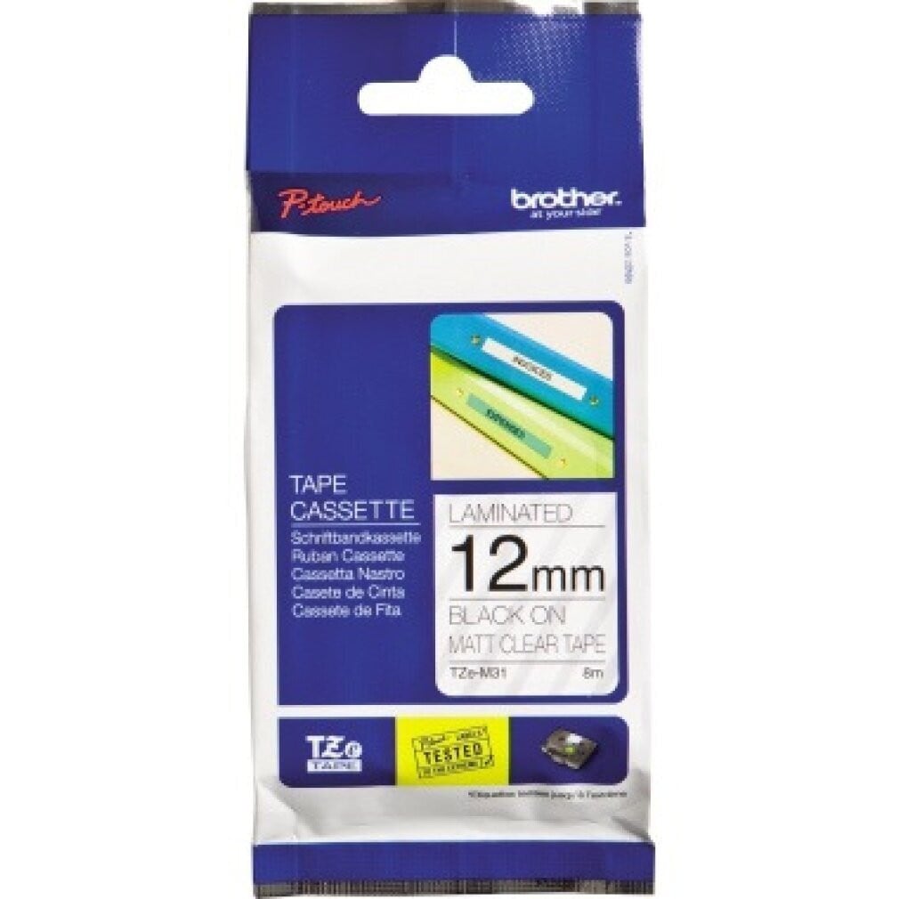 Brother TZe-M31 inktlintcassette voor TZe-Tape, bandbreedte: 12 mm