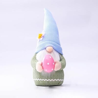 Inspired Deals 2PCS Easter Bunny Gnome Plush Dolls Decorative Spring Home Decor Set faceless Men