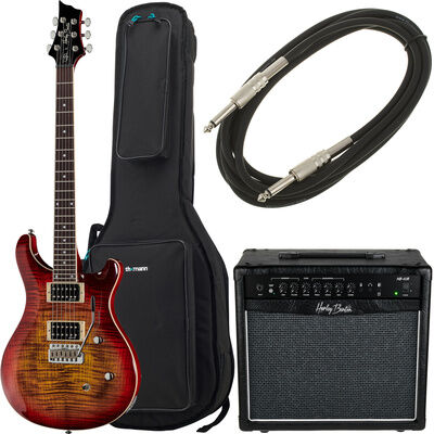 Harley Benton CST-24T Paradise Flame Bundle Paradise Amber Flame