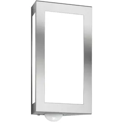 CMD Creative Metalldesign Außenwandleuchte AQUA LONG mit Bewegungsmelder, Edelstahl, E27, IP44 CMD-28/BM