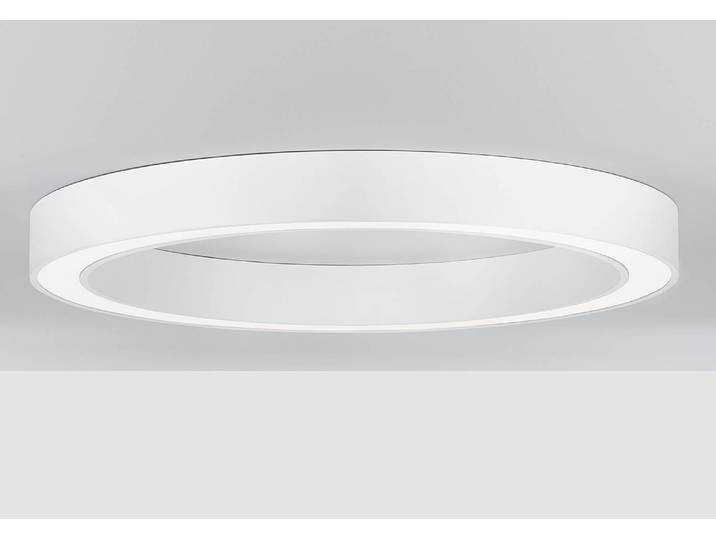 Plafonnier Morbido Ø 80cm Blanc/Blanc Câble ABS, douille ABS, baldaquin aluminium, boîtier luminaire aluminium LED non-remplaçables Module LED