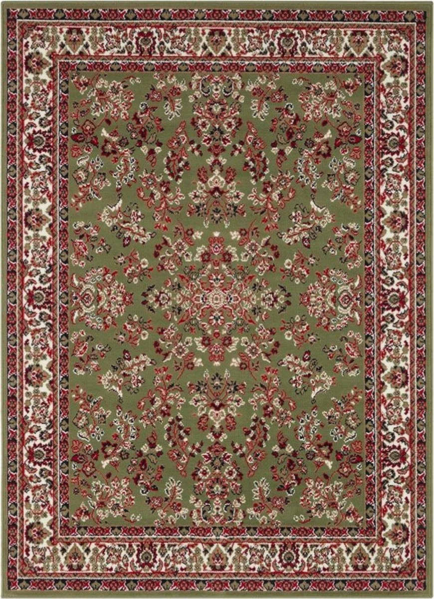 Laagpolig Oosters Woonkamertapijt in Perzische Look - Groen - B/D: 160 x 220 cm