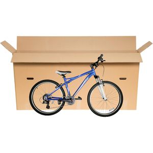 Smartboxpro Faltkartons 2-wellig, Fahrradkarton, Innenmaße: 1580 x 185 x 755mm