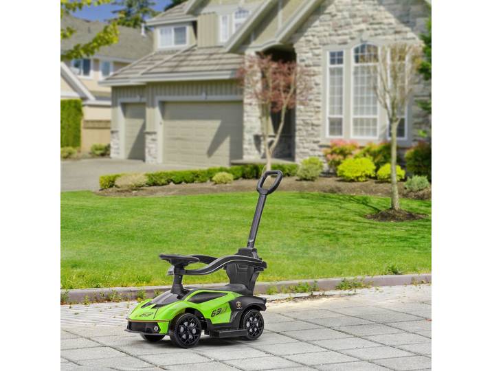 AIYAPLAY Voiture à Pousser Enfants 1-3 Ans avec Poignée Vert