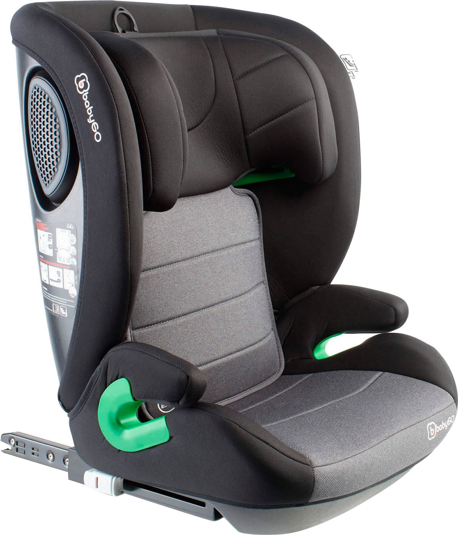 Autokindersitz BABYGO "SafeChild 2", Baby, grau, Polyester, Kindersitze Autokindersitz