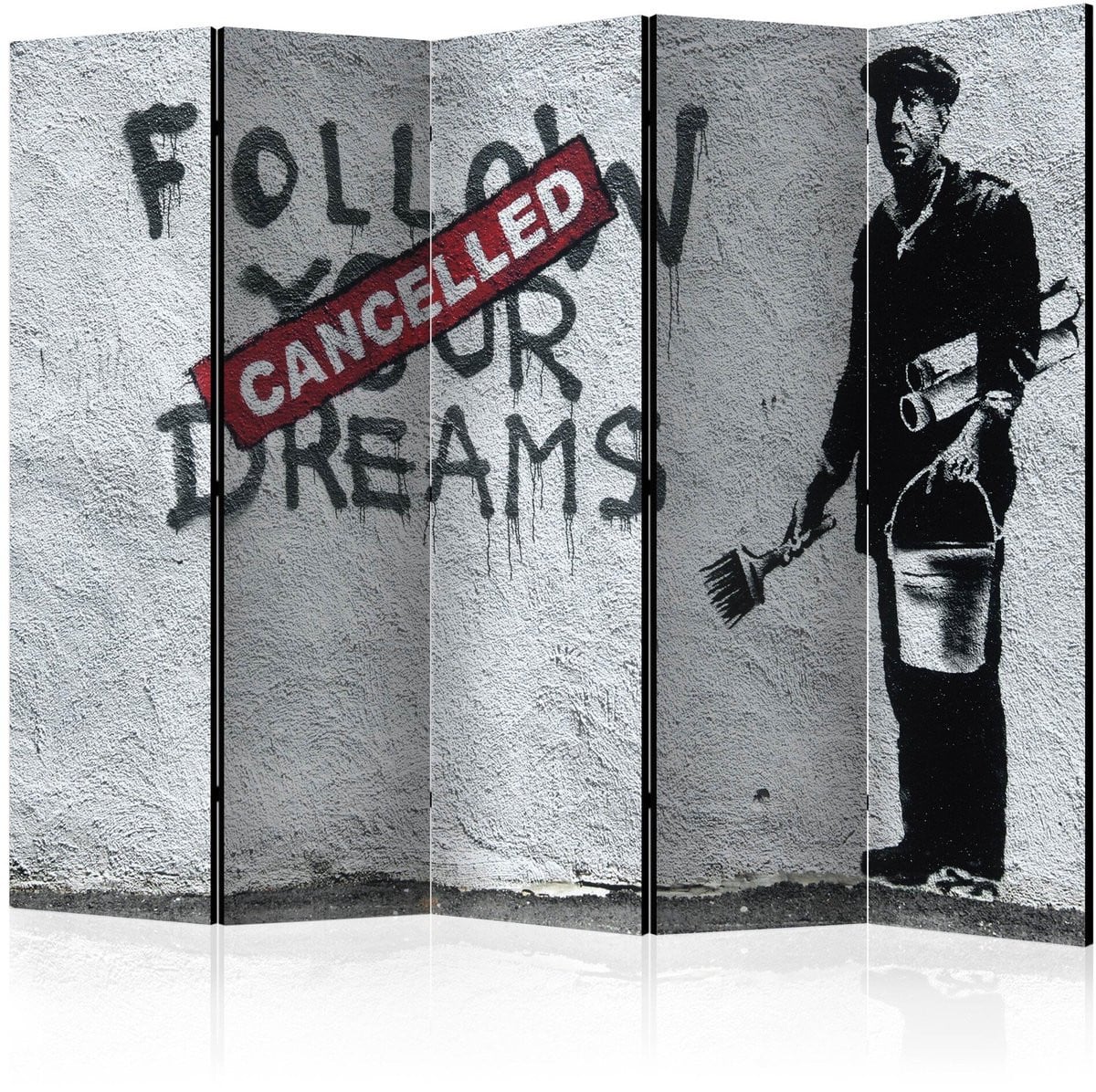 Vouwscherm / Kamerscherm Dreams Cancelled (Banksy) II