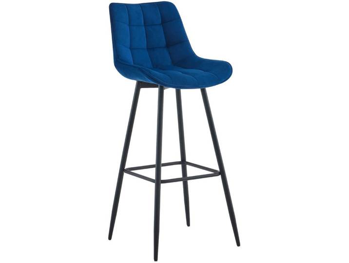 furnicato Barhocker Dartford 106x47x52 cm blau (1 St)