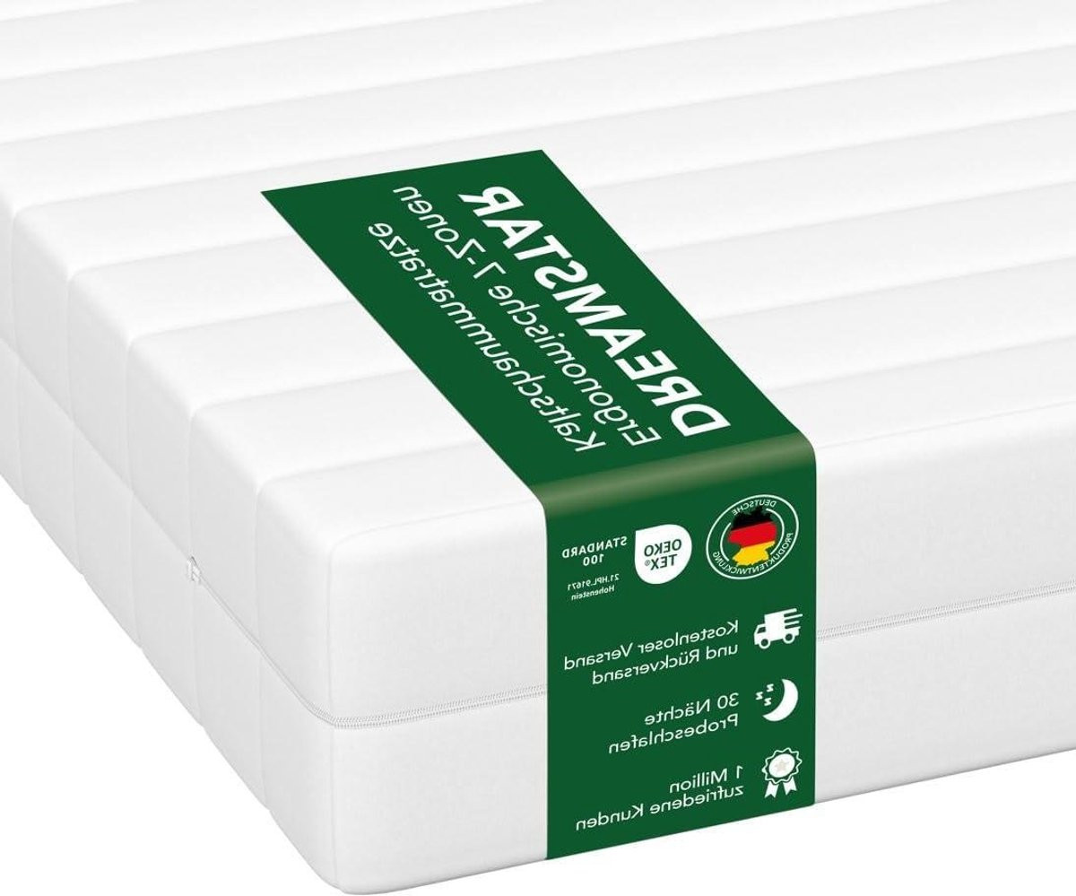 Koudschuim Matras met 7-zone Ergonomisch Slaapcomfort - Wit - 100x200 cm