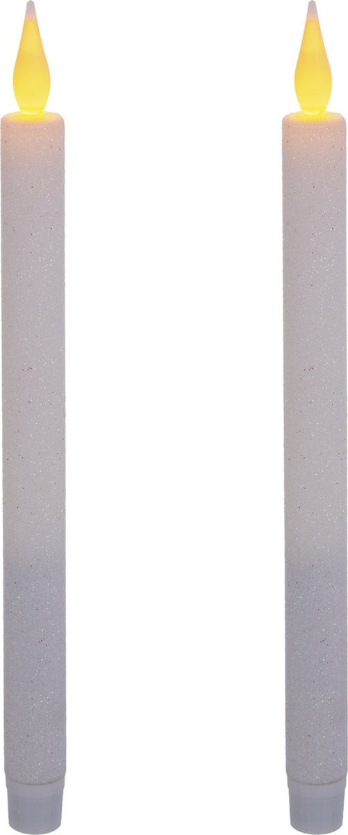 Feeric lights & Christmas LED dinerkaarsen - Wit - 28 cm