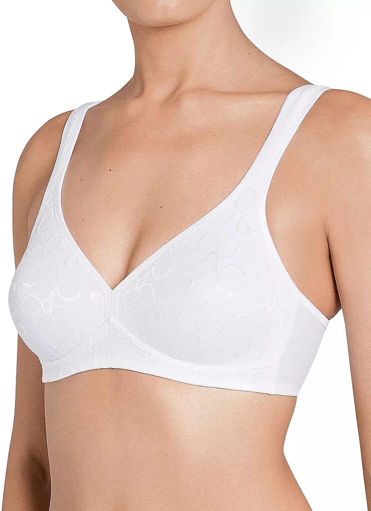 TRIUMPH BH ohne Bügel ELEGANT COTTON weiß weiss   100C W