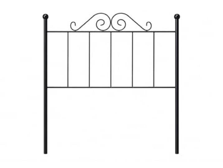 Matris Kopfteil aus Schmiedeeisen Palacio für 135 cm breites Bett, Eisen, 143 x 125 x 4 cm, Schwarz, hergestellt in Spanien