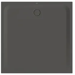 Bette quadrat Duschwanne „BetteUltra“ 1400 × 1400 mm ohne Oberflächenbeschichtung, ohne Oberflächenveredelung, ohne Wannenträger, in Anthracite