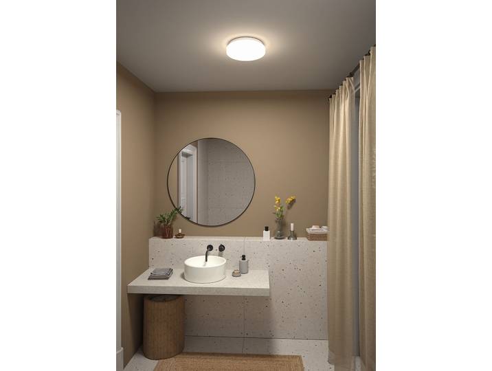 Plafonnier LED Ø 28cm Blanc Verre acrylique Module LED