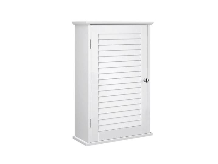 Hansiro Wandschrank Badezimmerschrank, Weiß, Holzwerkstoff, 16x60x40 cm, Badezimmer, Badezimmerschränke, Hängeschränke
