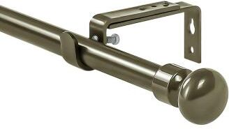 Urbanest Adjustable Oval Finial Curtain Drapery Rod Set 5/8-inch