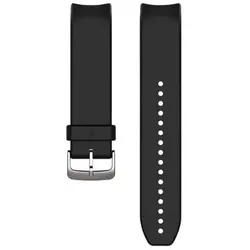  QuickFit 22-Uhrenarmbänder (Approach S60) Schwarz, Silikon 