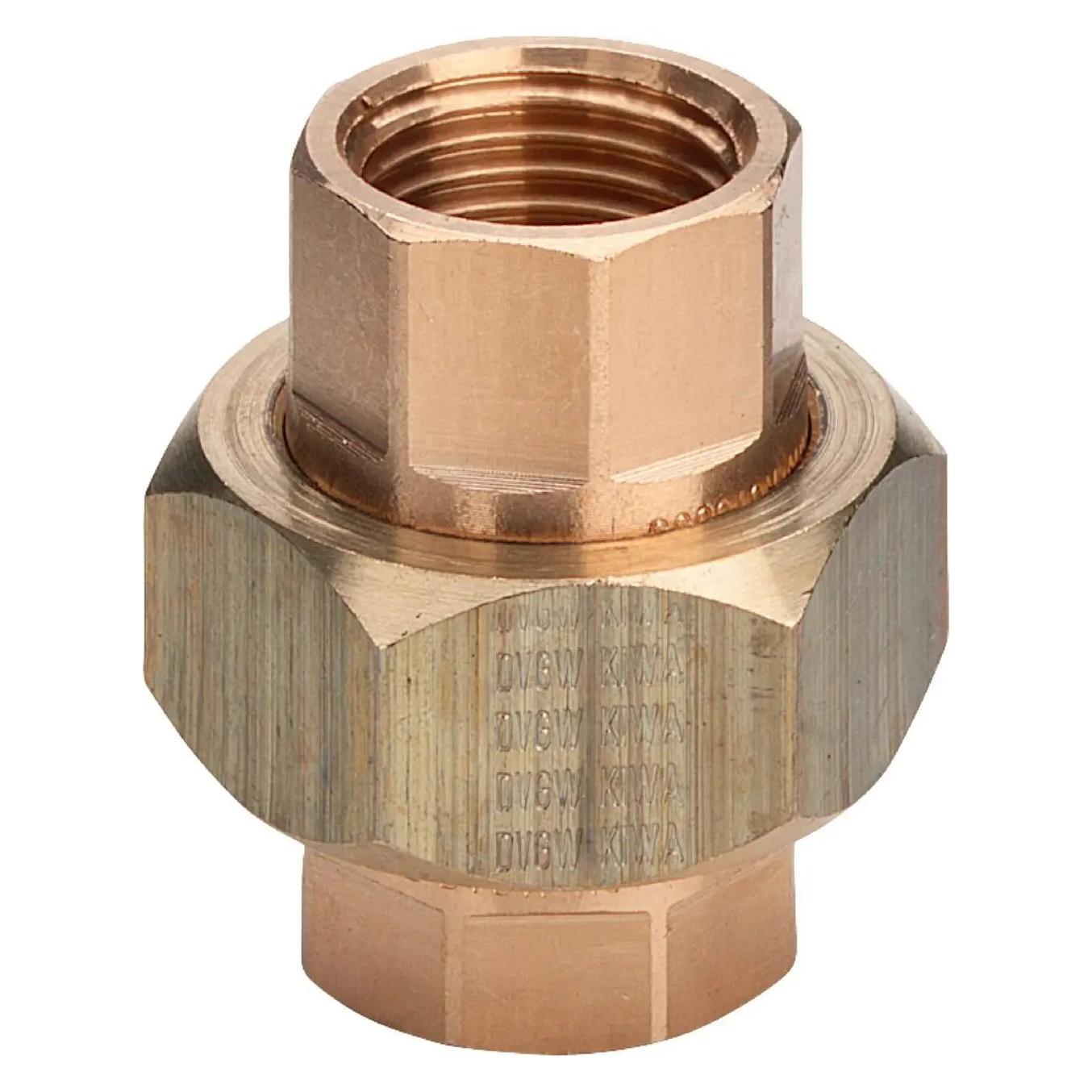 Viega GmbH & Co.KG Rohrverschraubung Rotguss, flachdichtend, IG 3/8 (Rohrverschraubung) (282363)