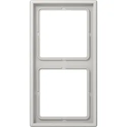 Jung Rahmen 2-fach lichtgrau waage/senkrecht LS 982 LG