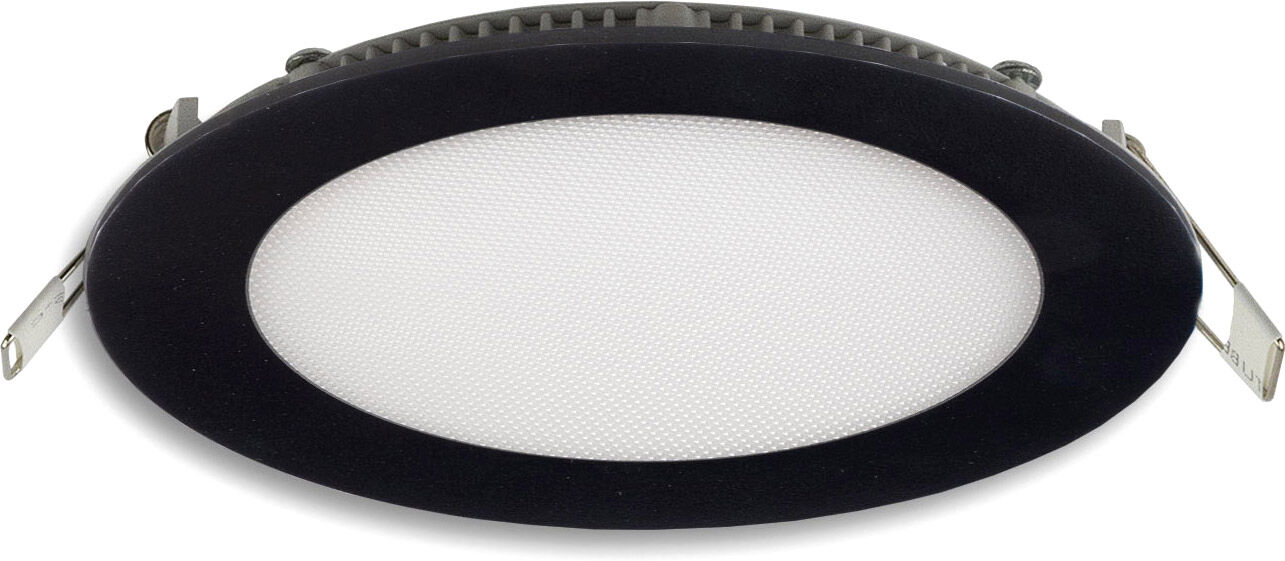 Isoled Led Downlight, 9w, Rund, Ultraflach, Blendungsreduziert, Schwarz, Warmweiß, Dimmbar Cri90