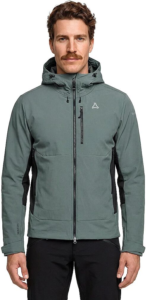 SCHÖFFEL Herren Touren Softshelljacke Milagle Hoodie grau   52 M
