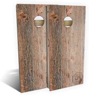 Skip's Garage Moss Wood Outdoor Cornhole Board Set