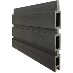 T&J WAREN-Serie, WPC-Steckzaun-Set, ca. 179 x 180 cm, TEAK, 12 Lamellen coextrudiert