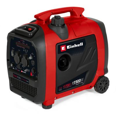 Stromerzeuger EINHELL "TE-IG 1900 DF", rot (schwarz, rot), B:52cm H:50cm T:31cm, Stromerzeuger, Benzin/Gas