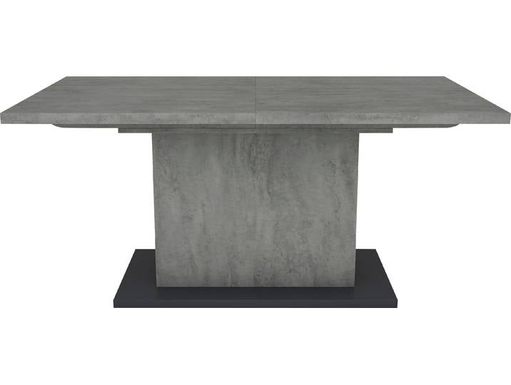 Esstisch, 160-200x90 cm, Holzwerkstoff, Grau, Ausziehbar, Modern, byLIVING