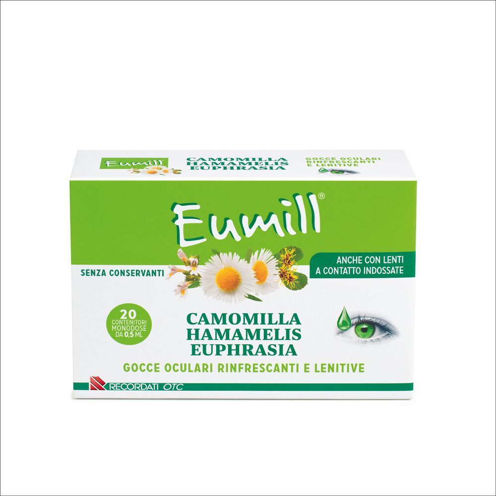 RECORDATI SpA Eumill Gocce Oculari Rinfrescanti e Lenitive, 20 x 0,5 ml