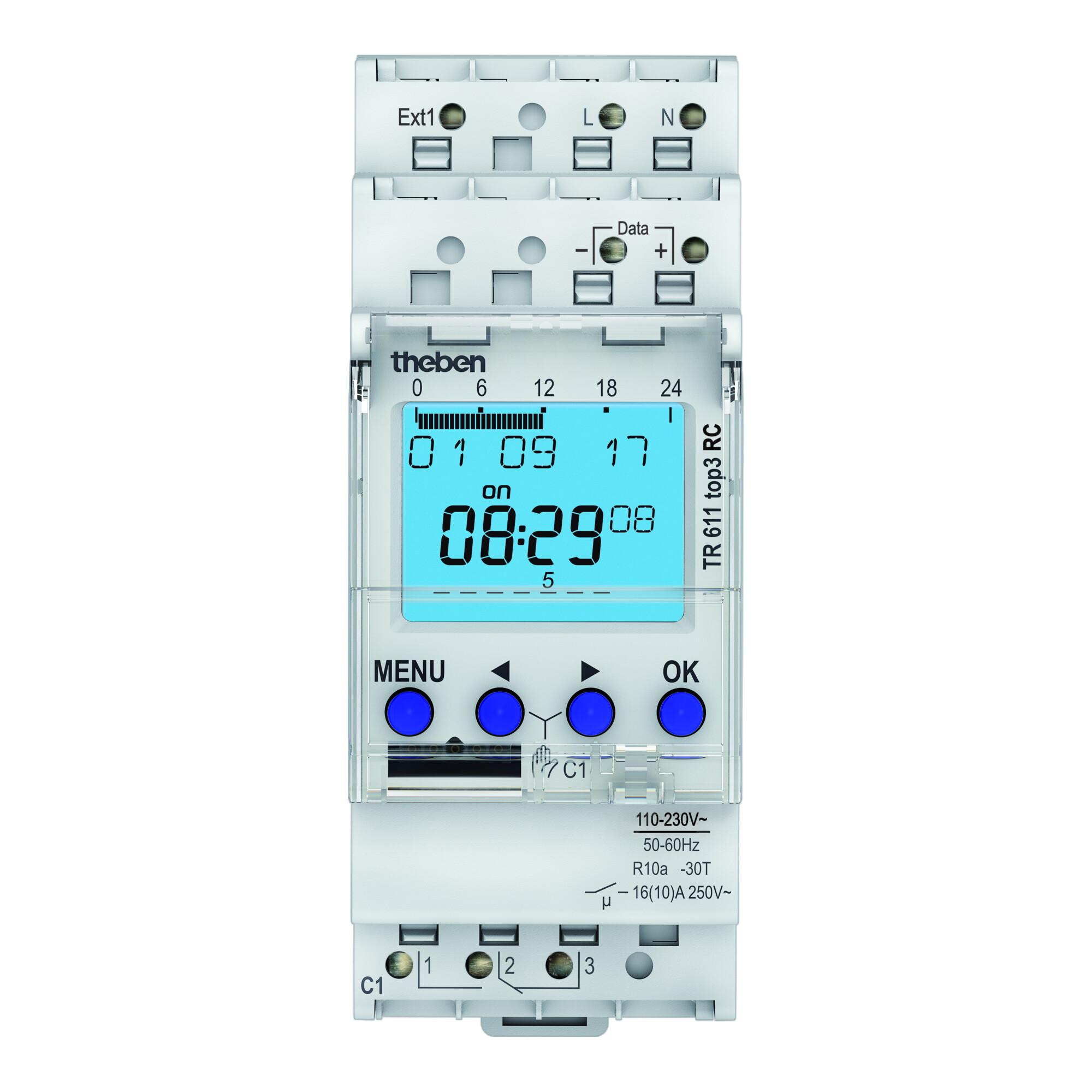 Theben Digitale Zeitschaltuhr Wochenprog. 1K TR 611 top3 RC (6110330)
