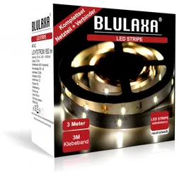 3m LED Strip Set inkl. Netzteil und Verbinder neutralweiss