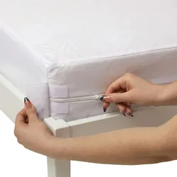 KINDER-MATRATZENSCHONER wasserdicht mit Reißverschluss 70/140 cm, 2er-Set