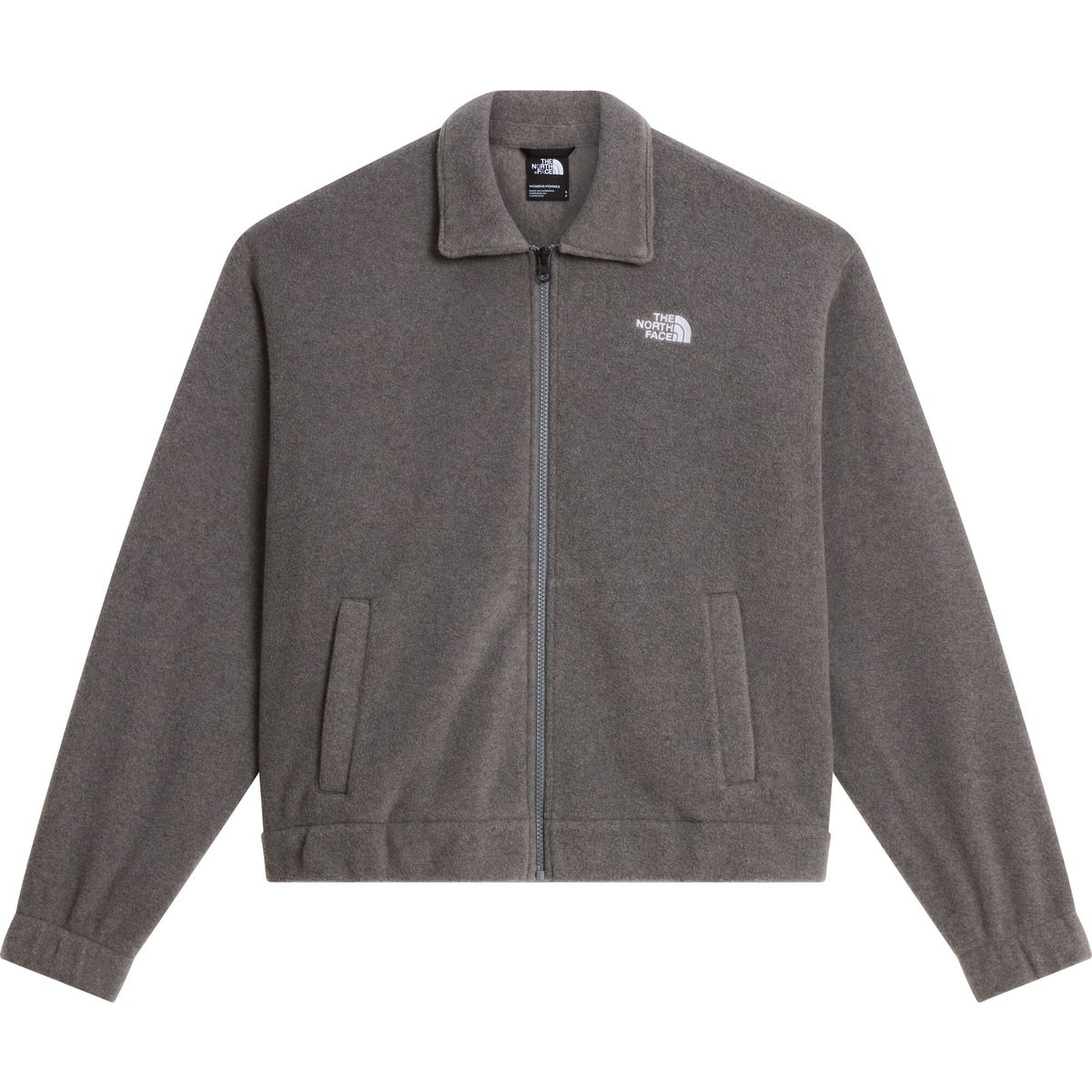 The North Face Womens Fleece Collared Jacket smoked pearl blackheath (0V2) L NF0A8J6K0V2-L