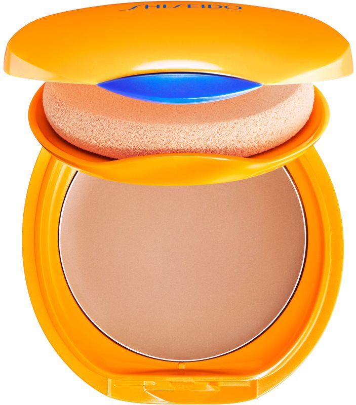 Shiseido Expert Sun Protector Tanning Compact Foundation SPF10 Wasserfestes Kompakt-Make Up nachfüllbar Farbton Honey 12 g