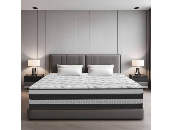 Matelas - YIDATONG - Matelas à ressorts ensachés - 140x190 cm - Ép 28 cm - Isolation des mouvements