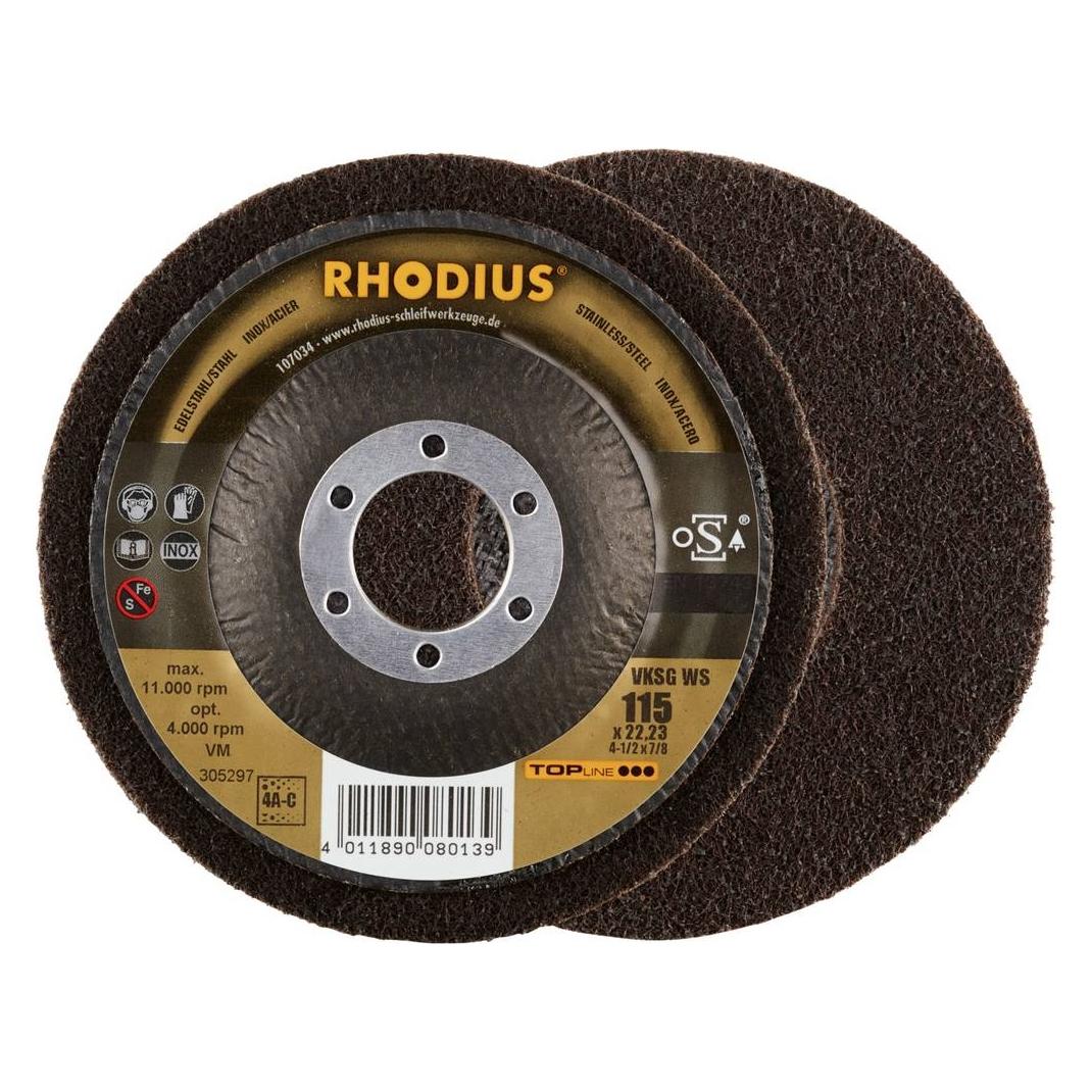 Rhodius TOPline VKSG WS Vlieskompaktscheibe 115 x 22,23 mm 4A-coarse (74777402)