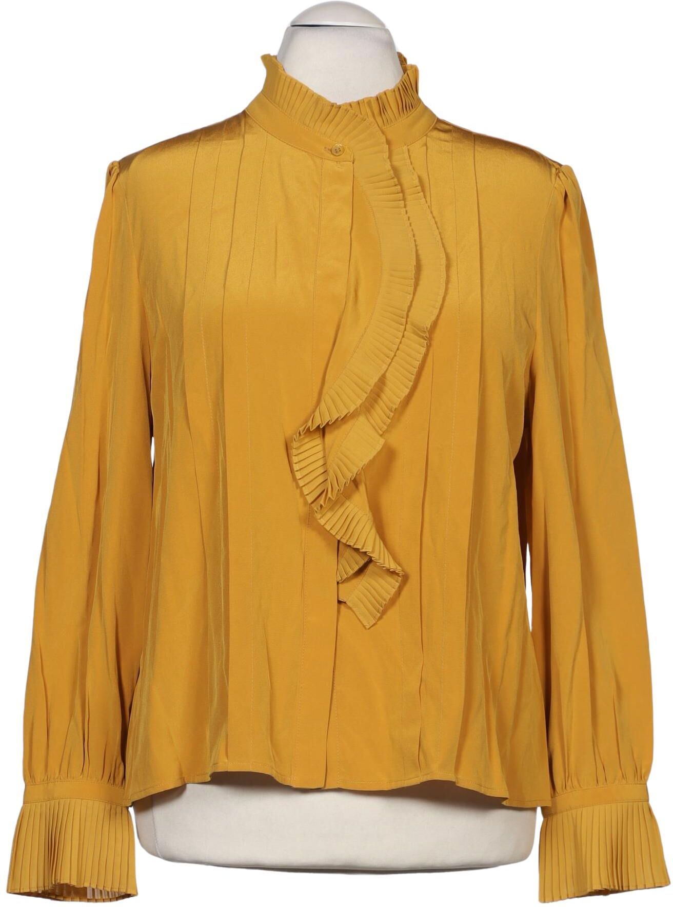 The Fold London Damen Bluse, Gelb, Gr. XL (UK 16), Seide - Second Hand