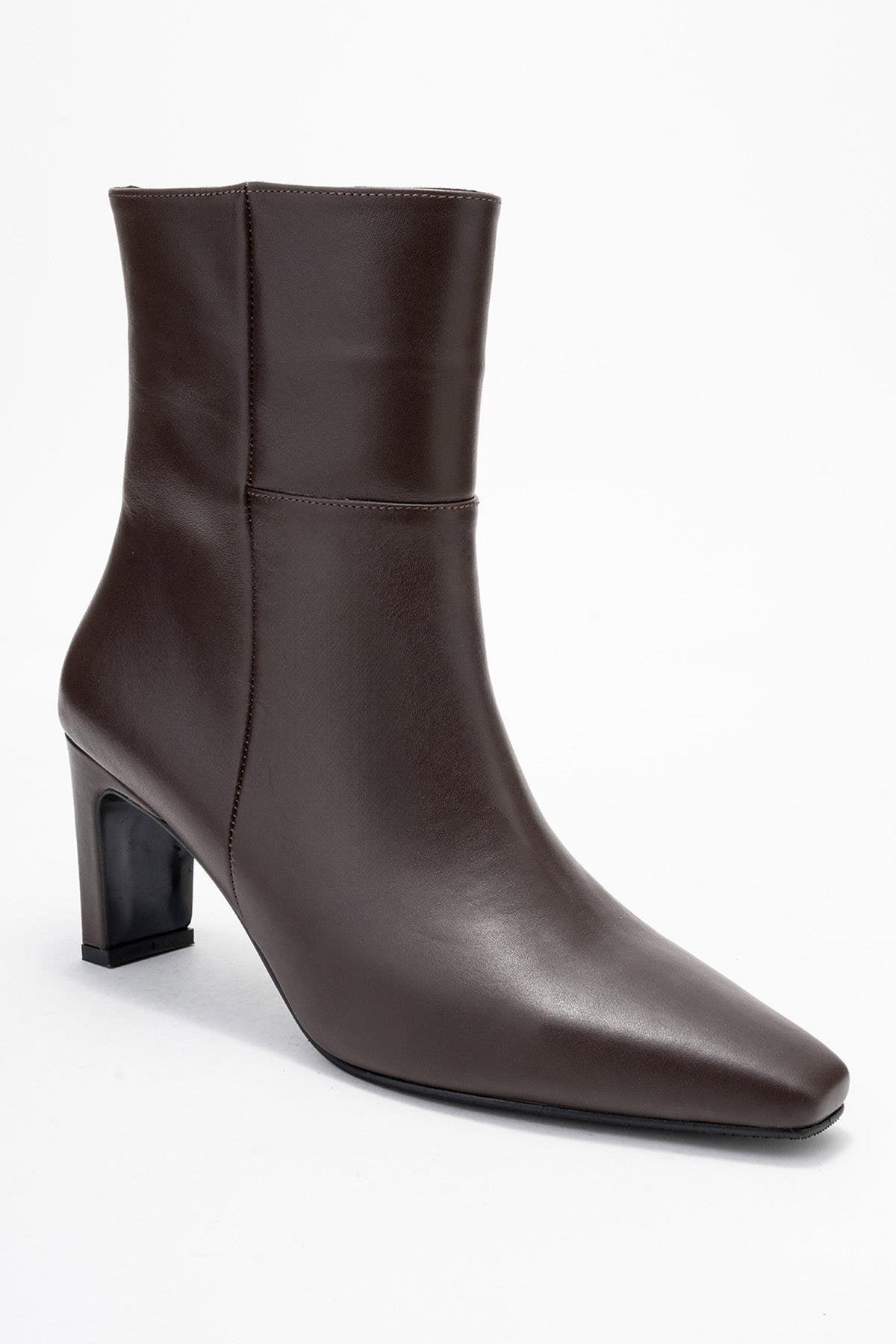 Kyoto Leder Blockabsatz Stiefel
