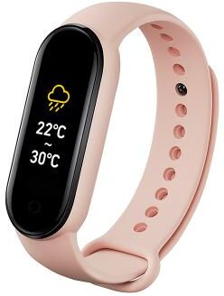 Clever Finds Fitness Tracker Smart Watch With Heart Rate Monitor And Activity Tracking pink