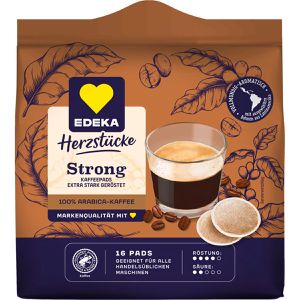 Edeka Kaffeepads Herzstücke Strong, 16 Pads