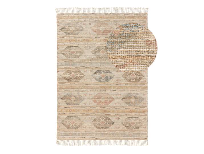 Tapis de jute multicouleur 200x300