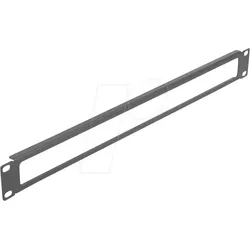 DELOCK 66674 - Panel 19", mit Öffnung 1 HE, schwarz
