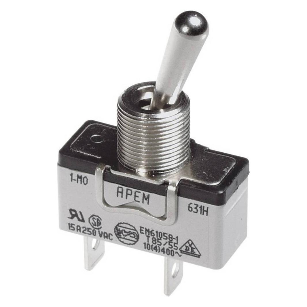 APEM Hebelschalter für hohe Stromstärke 250 V/AC (659H/2)