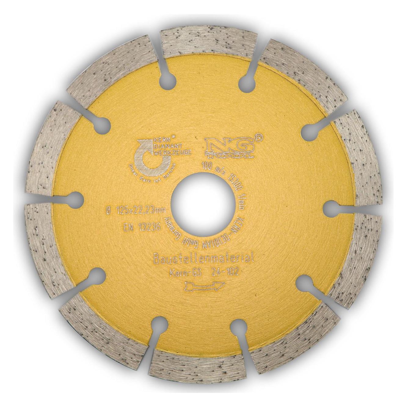 Kern Deudiam kern-deudiam Sinter GS 125 mm 1Stück (S) Kreissägeblatt Sägeblatt für Kreissäge, Backstein, konkret (24-102)