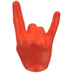Horns Up Heavy Metal Kappe für Anhängerkupplung - rot