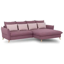 Exxpo by Gala Ecksofa Walker Stoff Wine Red