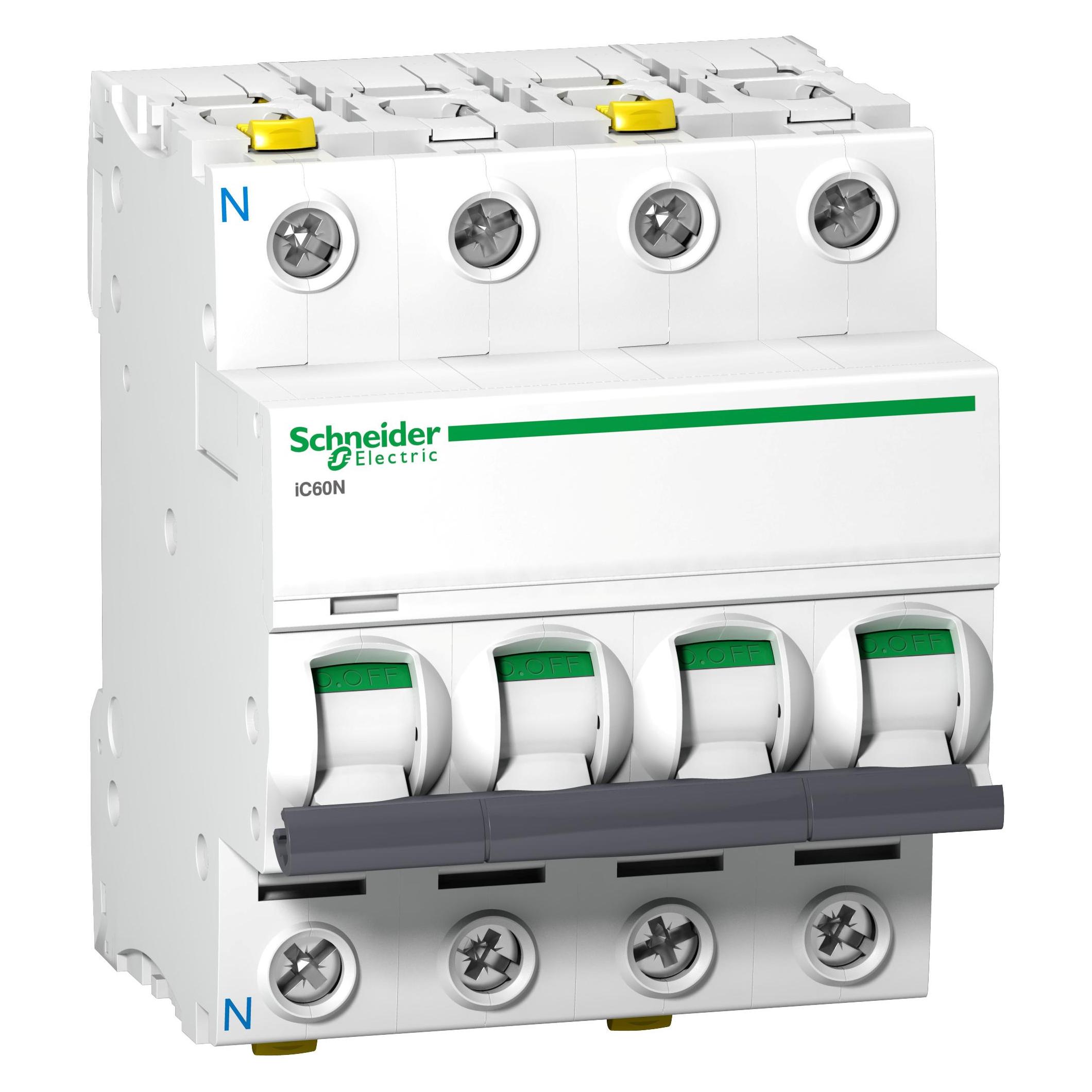 Schneider Electric Acti9 iC60N MCB 3+N Pole 20A Curve C (A9F04720)