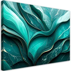 LEINWANDBILD Marmor Türkis Abstraktion 60x40cm