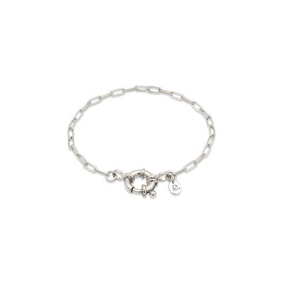Armkette ELLI PREMIUM "Armband Gliederkette Federring Modern 925 Sterling Silber" Gr. 17, silber, Armbänder, Damen, 17, Silber 925 (Sterlingsilber), Armkette